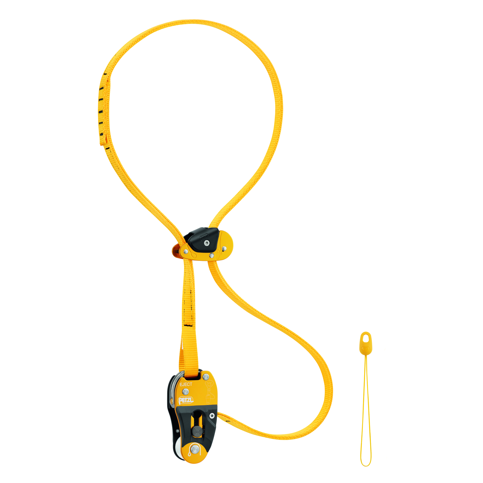 Petzl, EJECT Retrievable adjustable pulley friction saver, Weight Capacity 5620.23 lb, Model# G001AA00